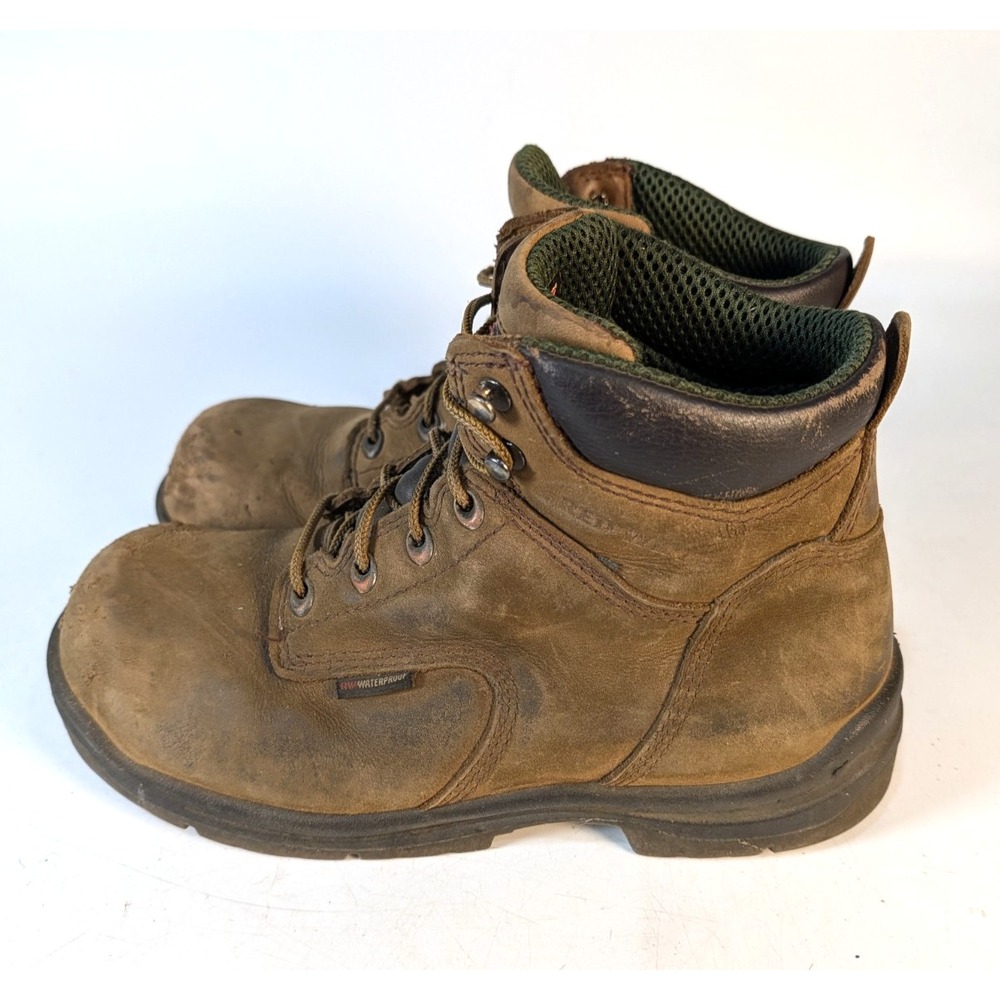 Red Wing 2240 King Toe Men's Size 8 D Waterproof Safety Work Boots Brown Leather